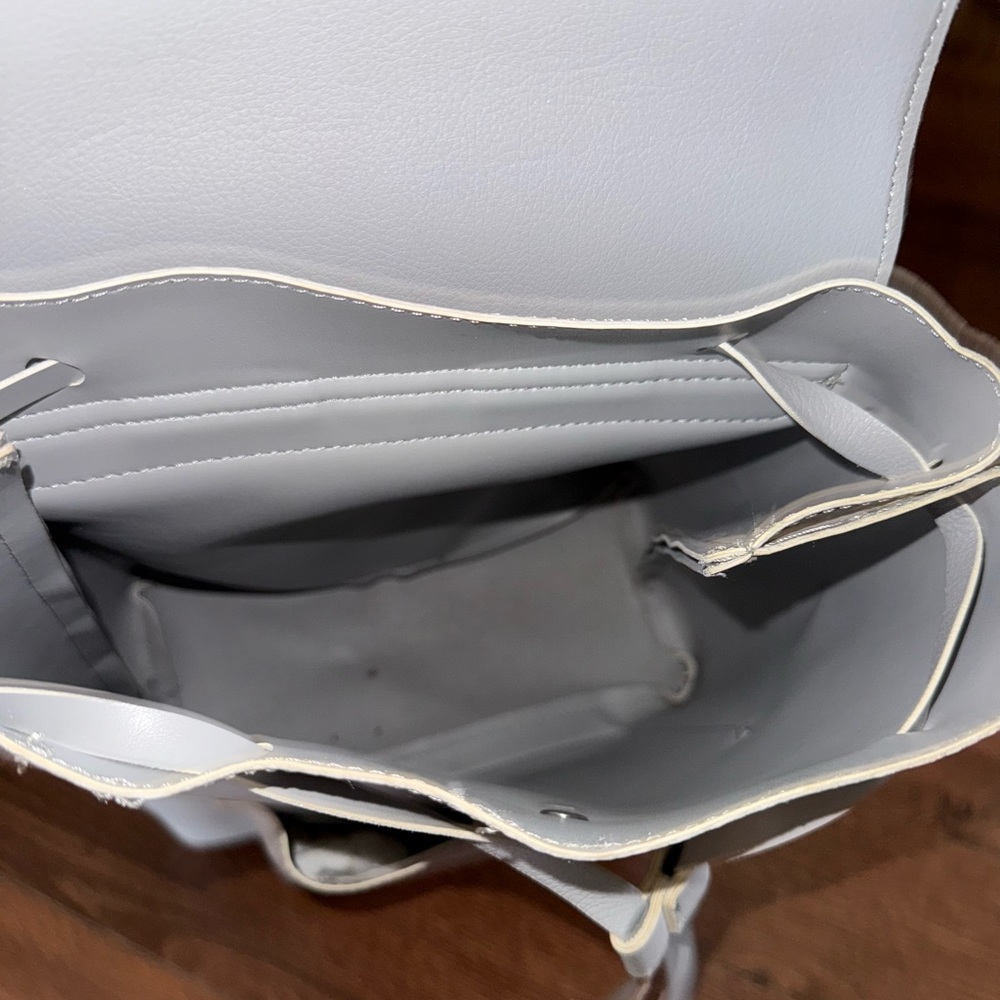 Chic Light Gray Backpack - image 6